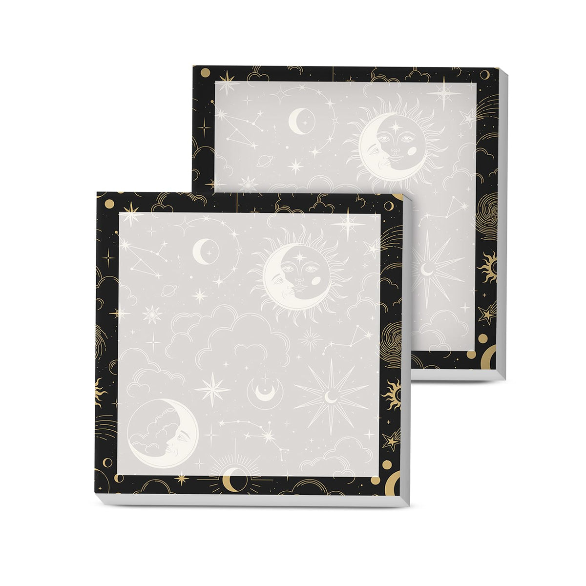 Sticky Notes, 2 Pads, 3x3 inches, Cute Colorful Fun Self-Stick Note Pads, Easy Post, Strong Adhesive Notepad Simple Daisy Flowers