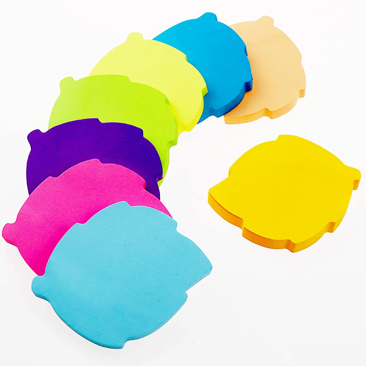 Sticky Notes, 560 Sheets 3 × 3 Inches Tulip Shape Self Sticky Notes Pad, Colour Sticky Notes, Bright Colors Self-Stick Pads for Home Office Notebook(8 Color)