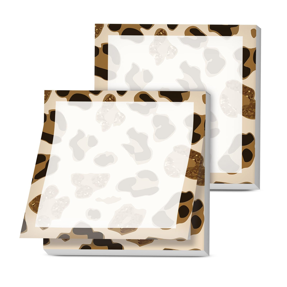 Sticky Notes, 2 Pads, 3x3 inches, Cute Colorful Fun Self-Stick Note Pads, Easy Post, Strong Adhesive Notepad Neutral Wildflowers