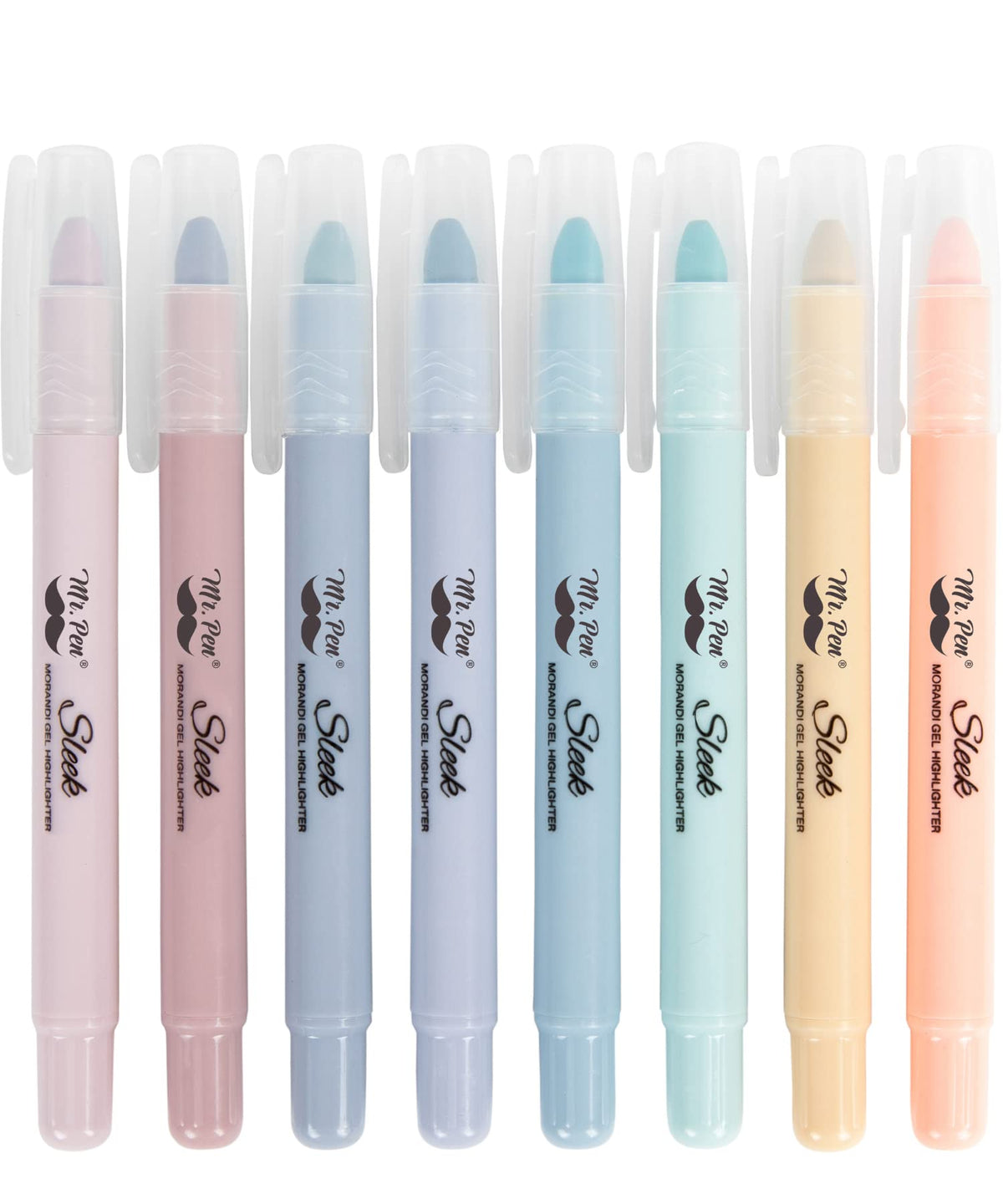 Mr. Pen- No Bleed Gel Highlighters, Vibrant Colors, 8 Pack