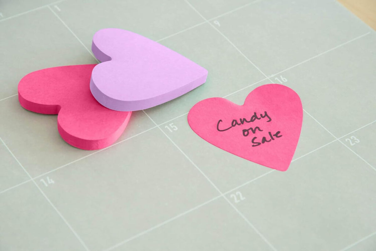 Post-it Sticky Notes, Heart, 2.6 x 2.6 in, 2 Pads, 75 Sheets Per Pad