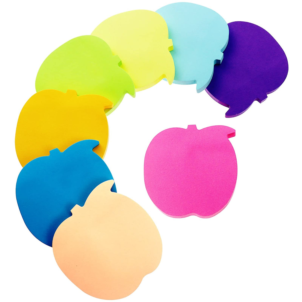 Sticky Notes, 560 Sheets 3 × 3 Inches Tulip Shape Self Sticky Notes Pad, Colour Sticky Notes, Bright Colors Self-Stick Pads for Home Office Notebook(8 Color)