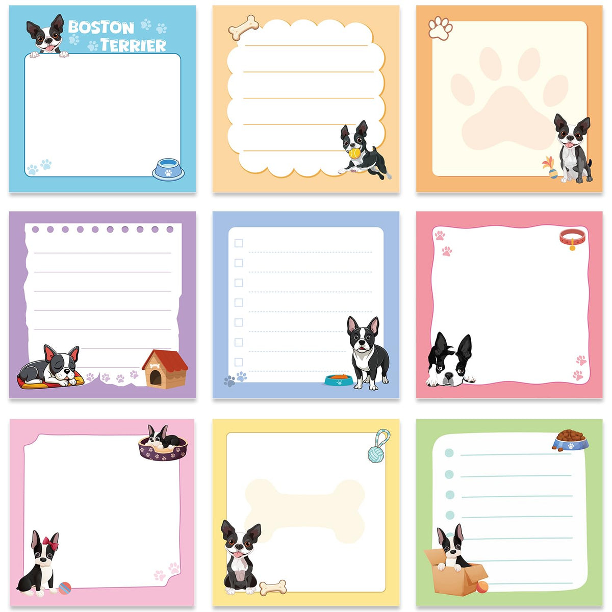 Inspirational Sticky Notes 3x3 Gifts for Positive People 9-Pack