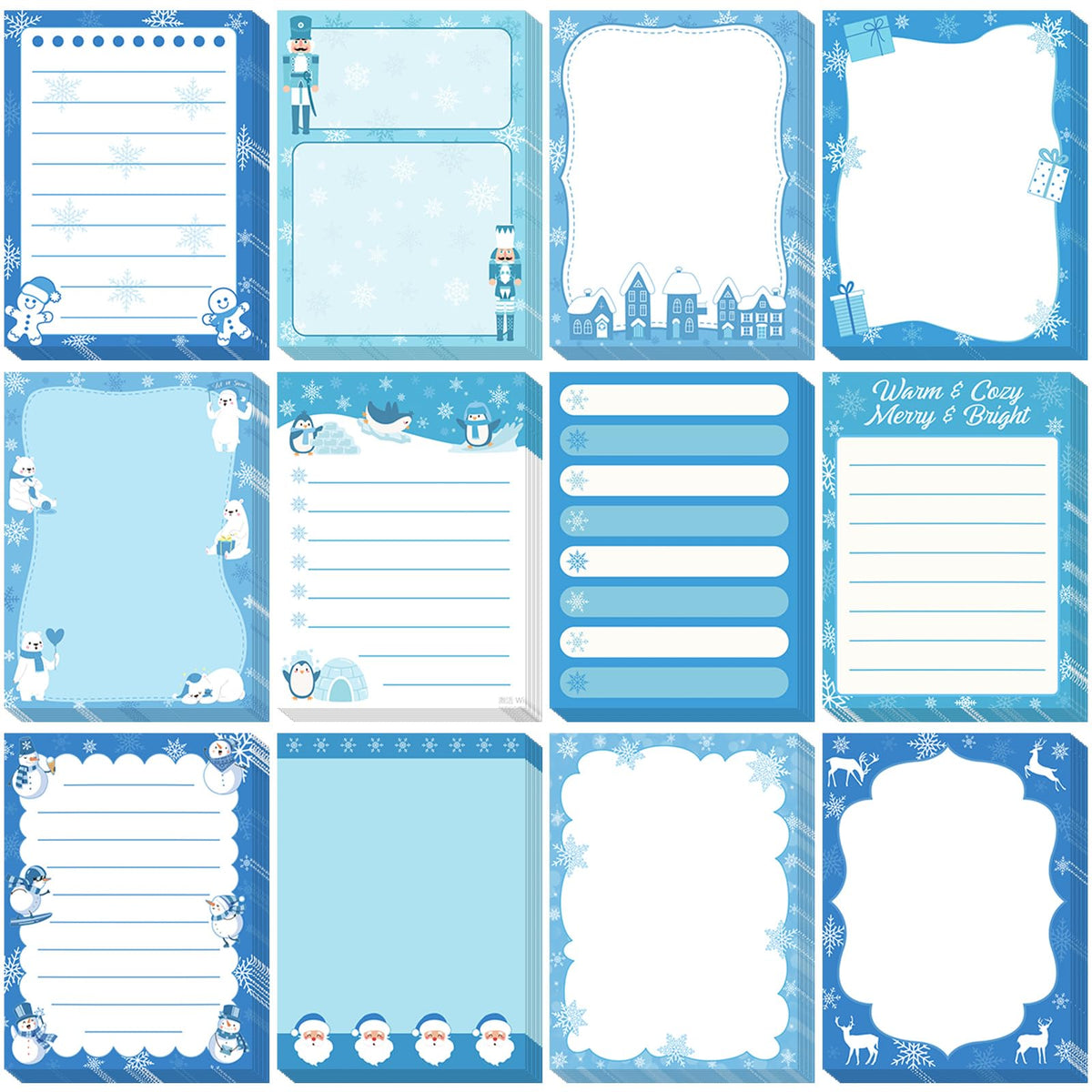 Chiisong 12 Pads Cute Sticky Notes Flower Sticky Notes
