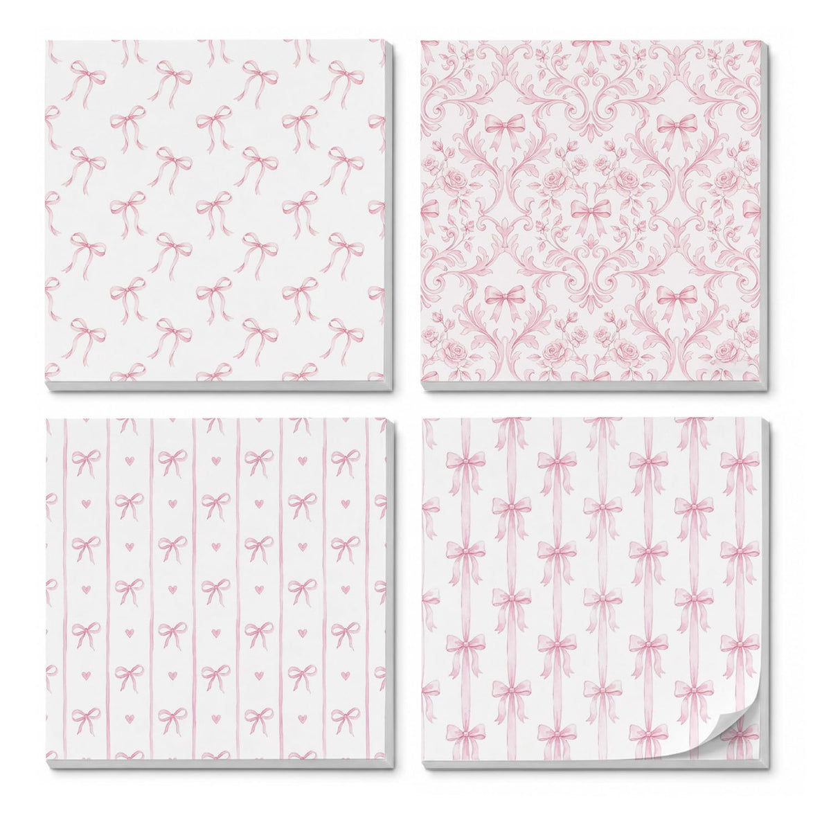 Funny Sticky Notes 3x3, Cute Goose Sticky Notes 4 Pads, Sarcastic Office Gifts Self-Stick Notepads for Work School Study