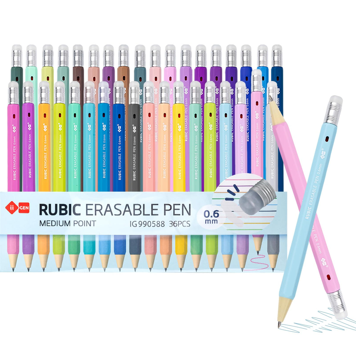 RUBIC 0.6mm Erasable Pens 9 Forest Reverie, School & Planner