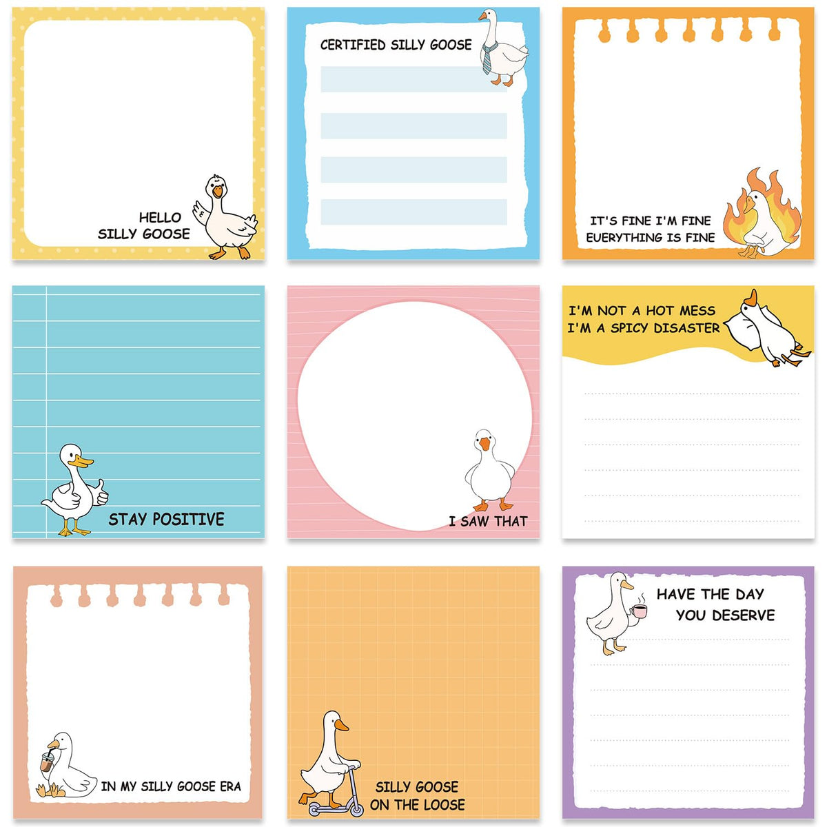 Funny Sticky Notes 3x3 Inch Silly Work Gag Gifts