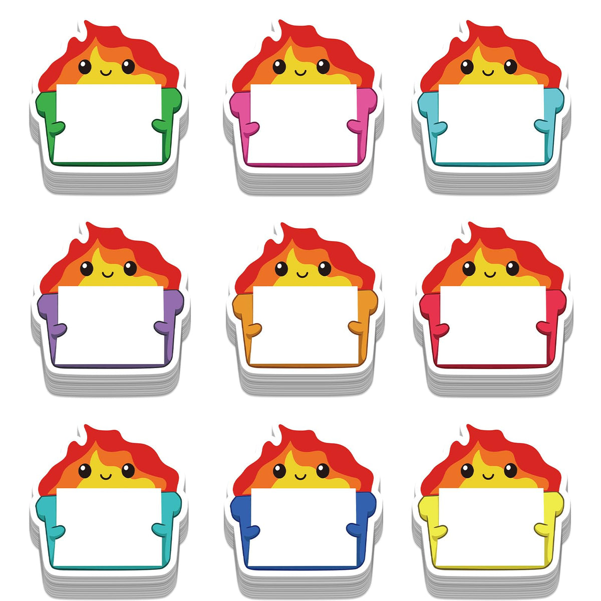 9 Pcs Cute Capybara Sticky Notes, Funny Capybara Self-Adhesive Notes for Women Man, Colorful Positive Sticky NotePads for Teacher Students Office Worker Animal Lovers Gift