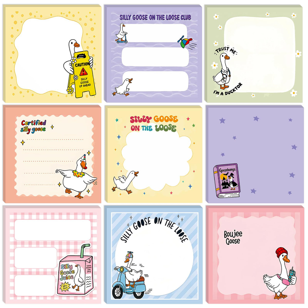 9 Pcs Black Cat Gift Cute Sticky Notes for Cat Lover