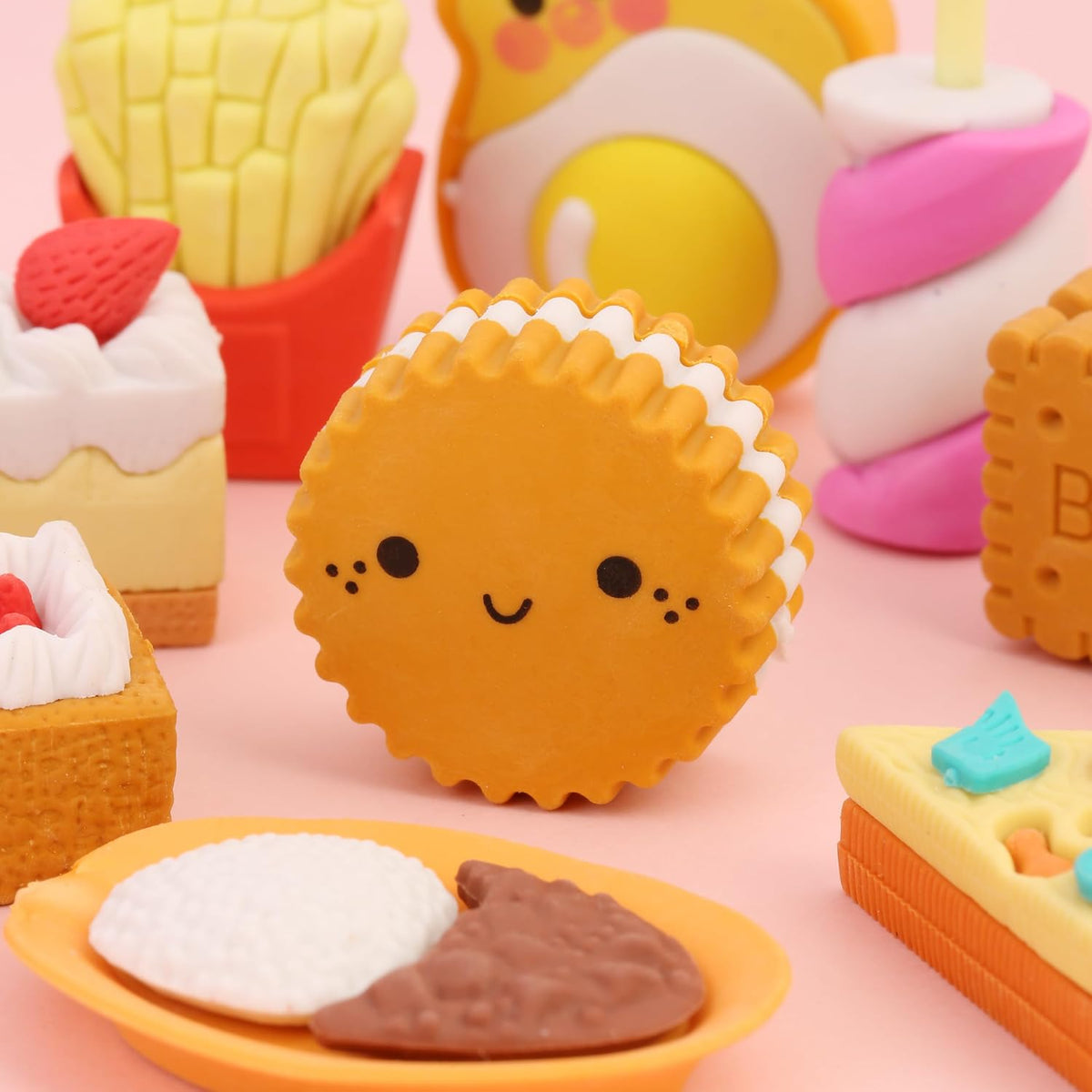 Mr. Pen- Mini Food Pencil Erasers Toy Set, 30 pcs