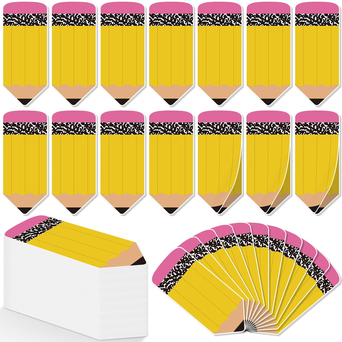 48 Pads 1440 Sheets Composition Notebook Sticky Notes Teacher Note Pads Back to School Supplies Gifts Self Adhesive Memo Pad Cute Gifts for Students Classroom