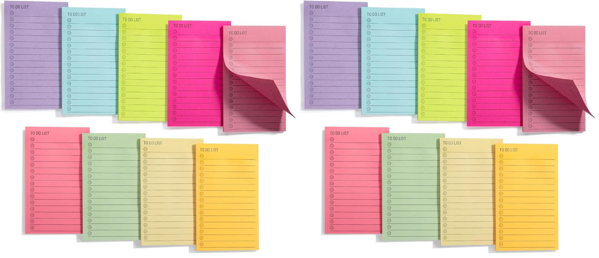 Mr. Pen- to Do List Sticky Notes, 3"x4", 9 Pads, 360 Sheets