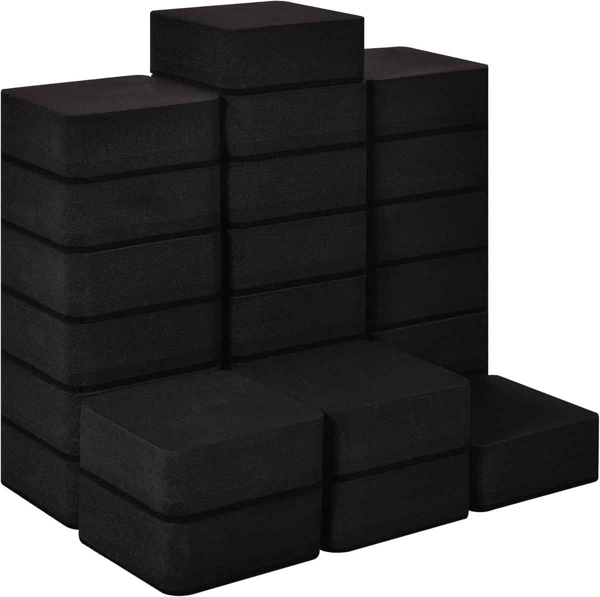 Dry Erase Erasers, 24 Pack Magnetic Whiteboard Erasers for Kids and Students, Mini Dry Erase Board Erasers for Classroom Home, and Office, Black