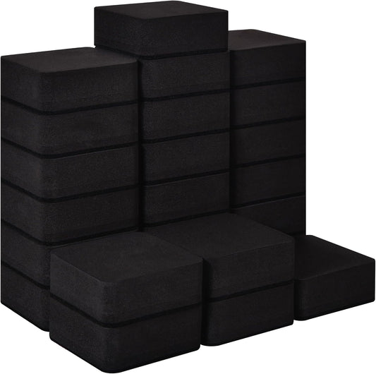 Dry Erase Erasers, 24 Pack Magnetic Whiteboard Erasers for Kids and Students, Mini Dry Erase Board Erasers for Classroom Home, and Office, Black