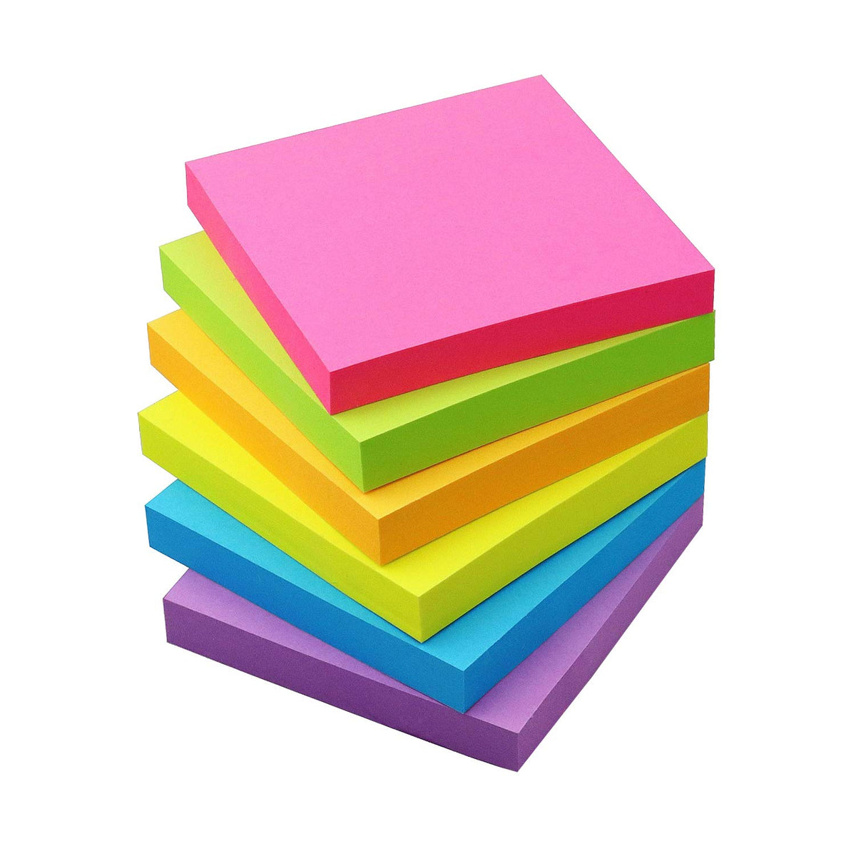 OSBOO Sticky Notes 3x3 with Bright Colors, 6 Pads 100 Sheets/Pad (Yellow)