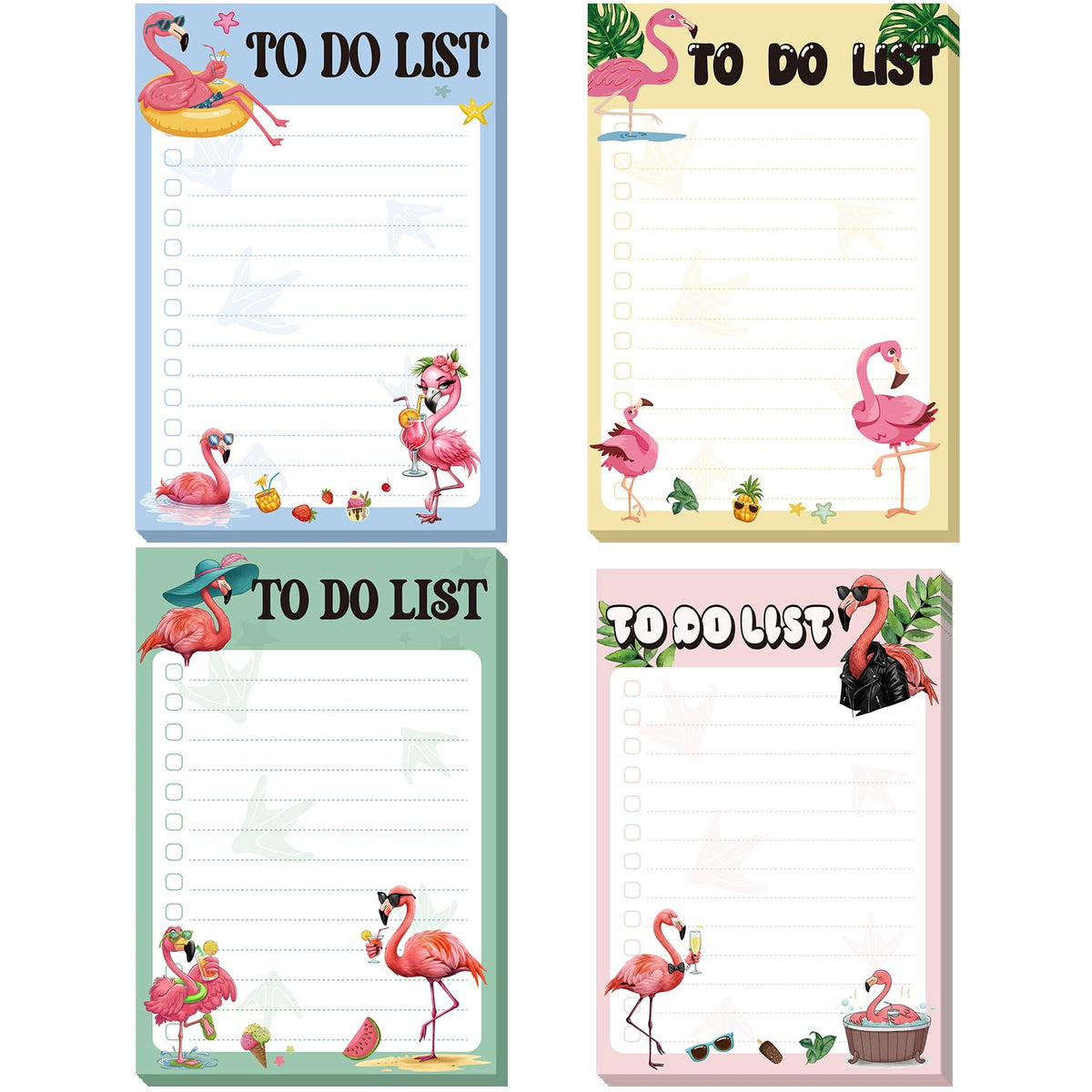 Geyee 4 Pads Chicken Sticky Notes 4" x 6" Funny Animal Sticky Notes
