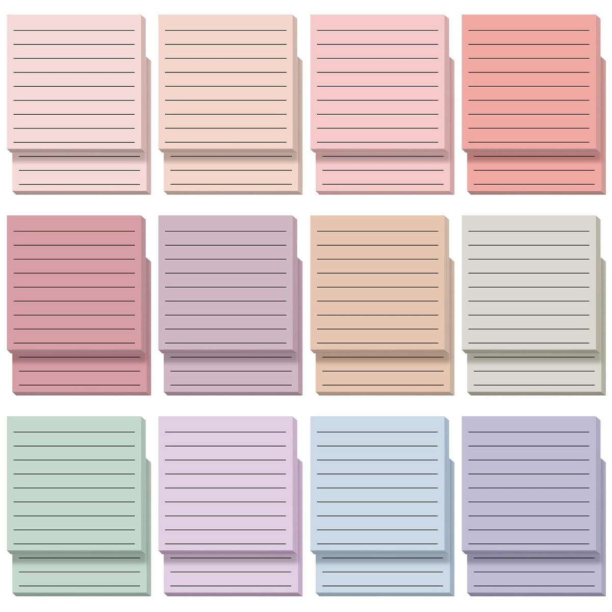 Yinder 24 Pcs Inspirational Sticky Notes Gifts, Appreciation, Multicolor