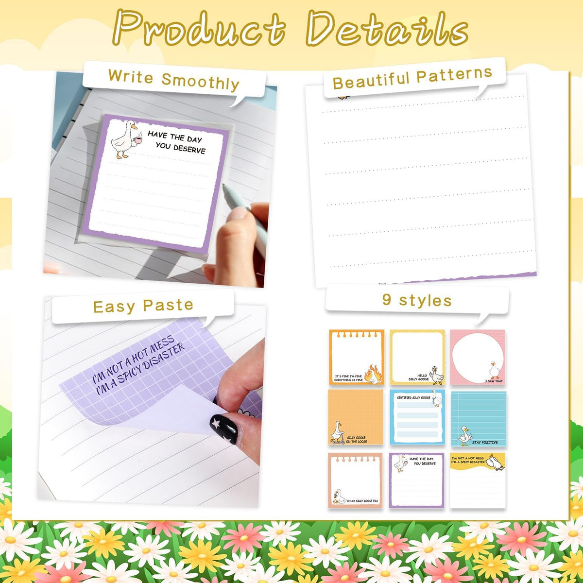 Funny Sticky Notes 3x3 Inch Silly Work Gag Gifts