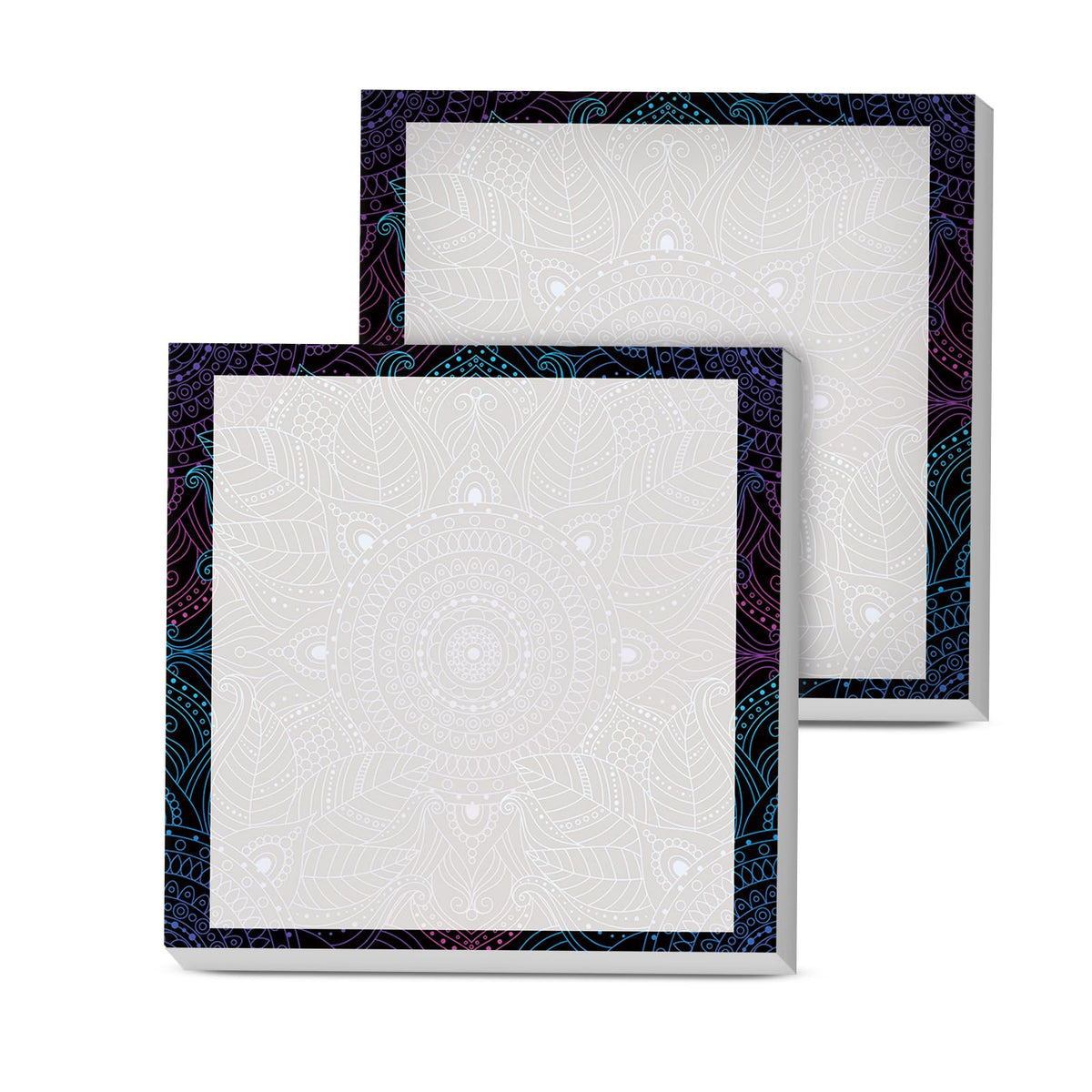 Sticky Notes, 2 Pads, 3x3 inches, Cute Colorful Fun Self-Stick Note Pads, Easy Post, Strong Adhesive Notepad Simple Daisy Flowers