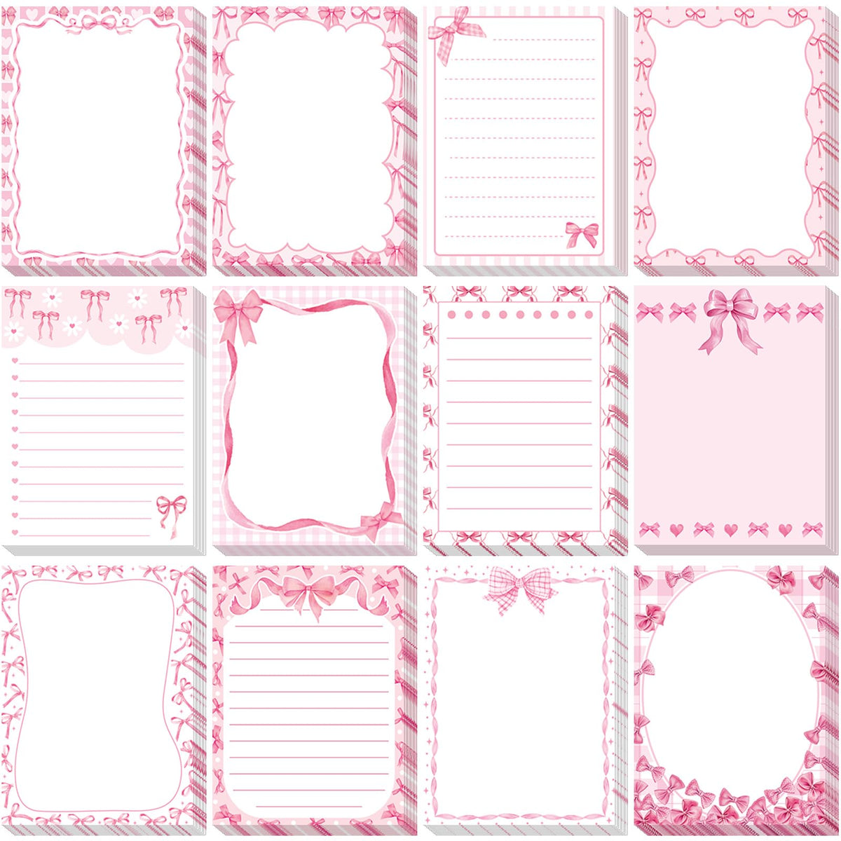 Chiisong 12 Pads Cute Sticky Notes Flower Sticky Notes