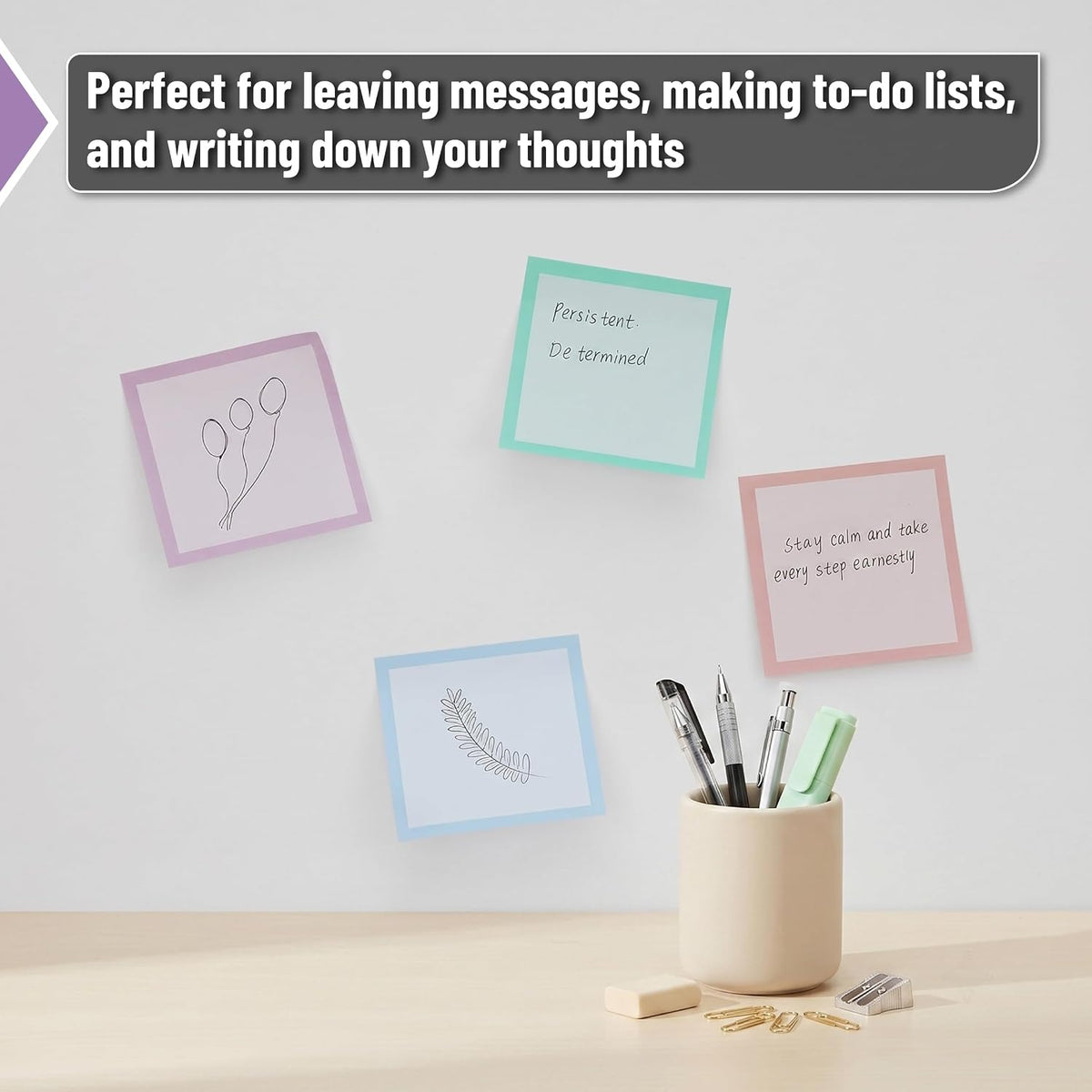 Mr. Pen- Bulk Sticky Notes, 3"x3", 12 Pads, 60 Sheets/Pad, 720 Sheets