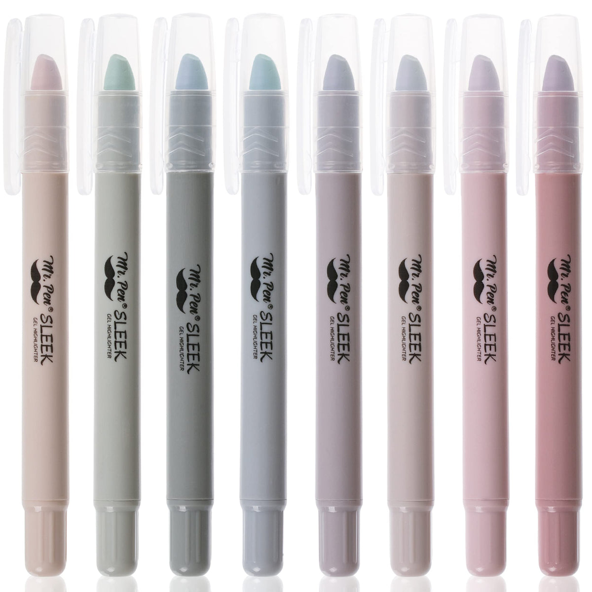 Mr. Pen- No Bleed Gel Highlighters, Vibrant Colors, 8 Pack