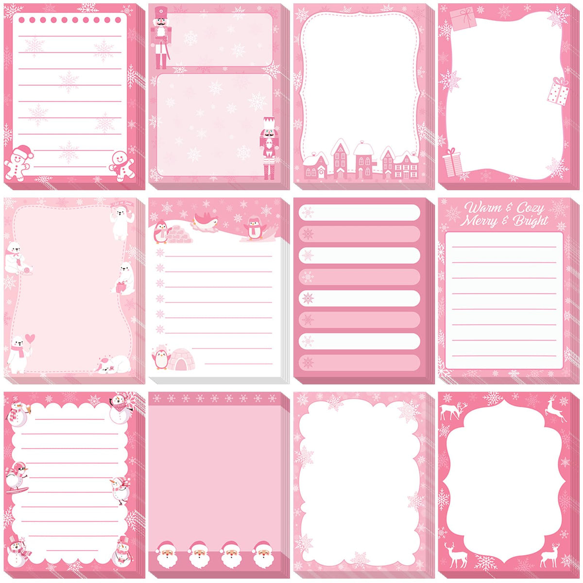 Chiisong 12 Pads Cute Sticky Notes Flower Sticky Notes