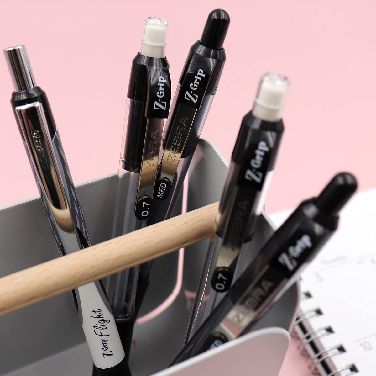Zebra Pen Z-Grip Ballpoint Pen & Mechanical Pencil Set, Black, 18-Pk