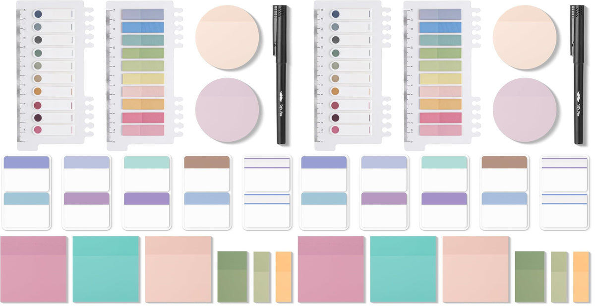 Mr. Pen- Transparent Sticky Notes Set, 1000 Sheets