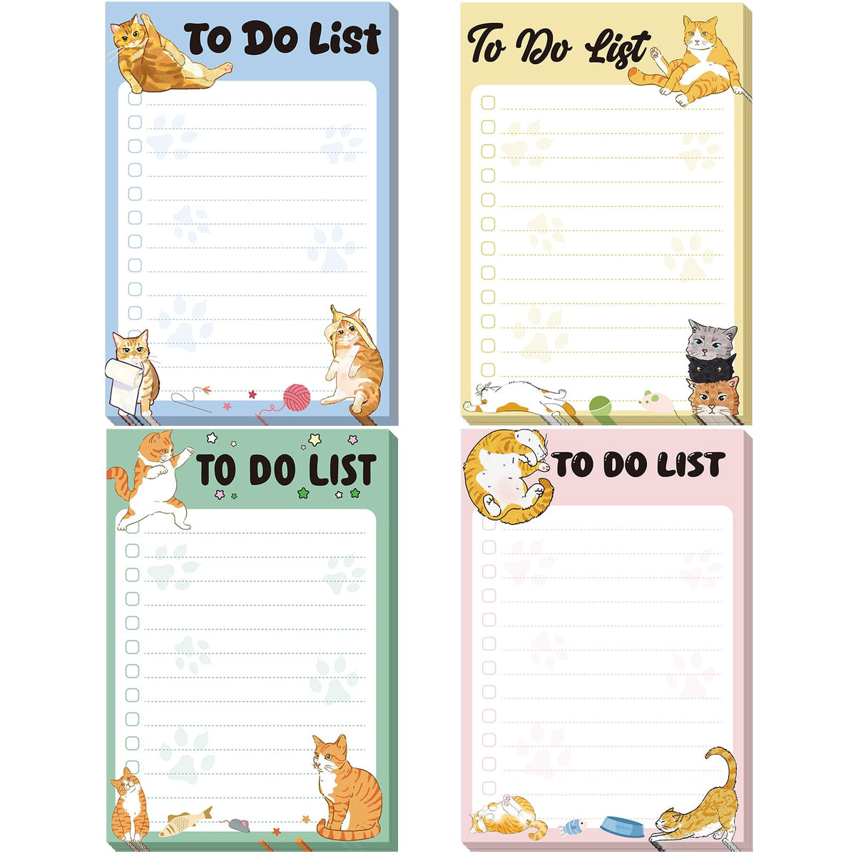 Geyee 4 Pads Chicken Sticky Notes 4" x 6" Funny Animal Sticky Notes