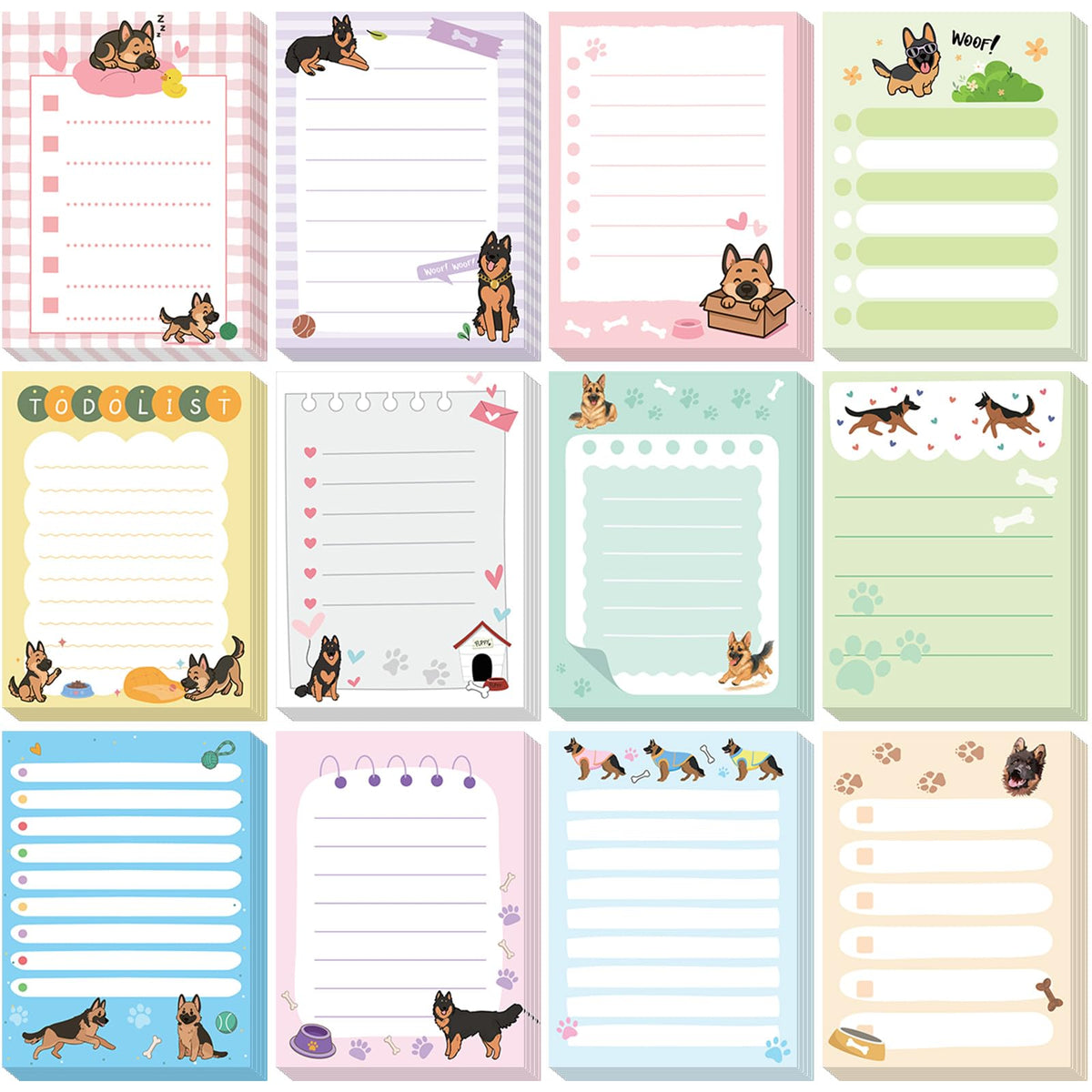 Chiisong 12 Pads Cute Sticky Notes Flower Sticky Notes
