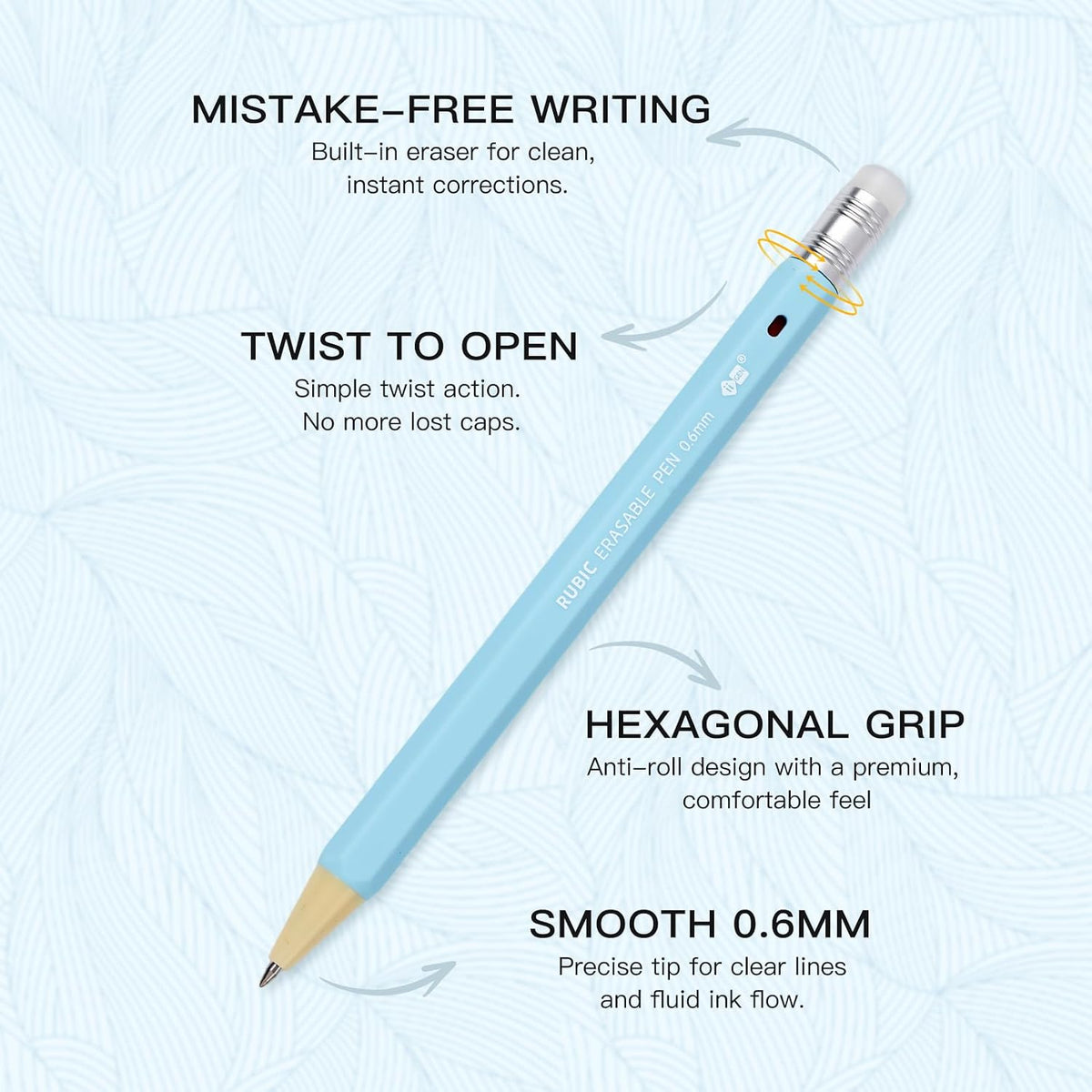 RUBIC 0.6mm Erasable Pens 9 Forest Reverie, School & Planner