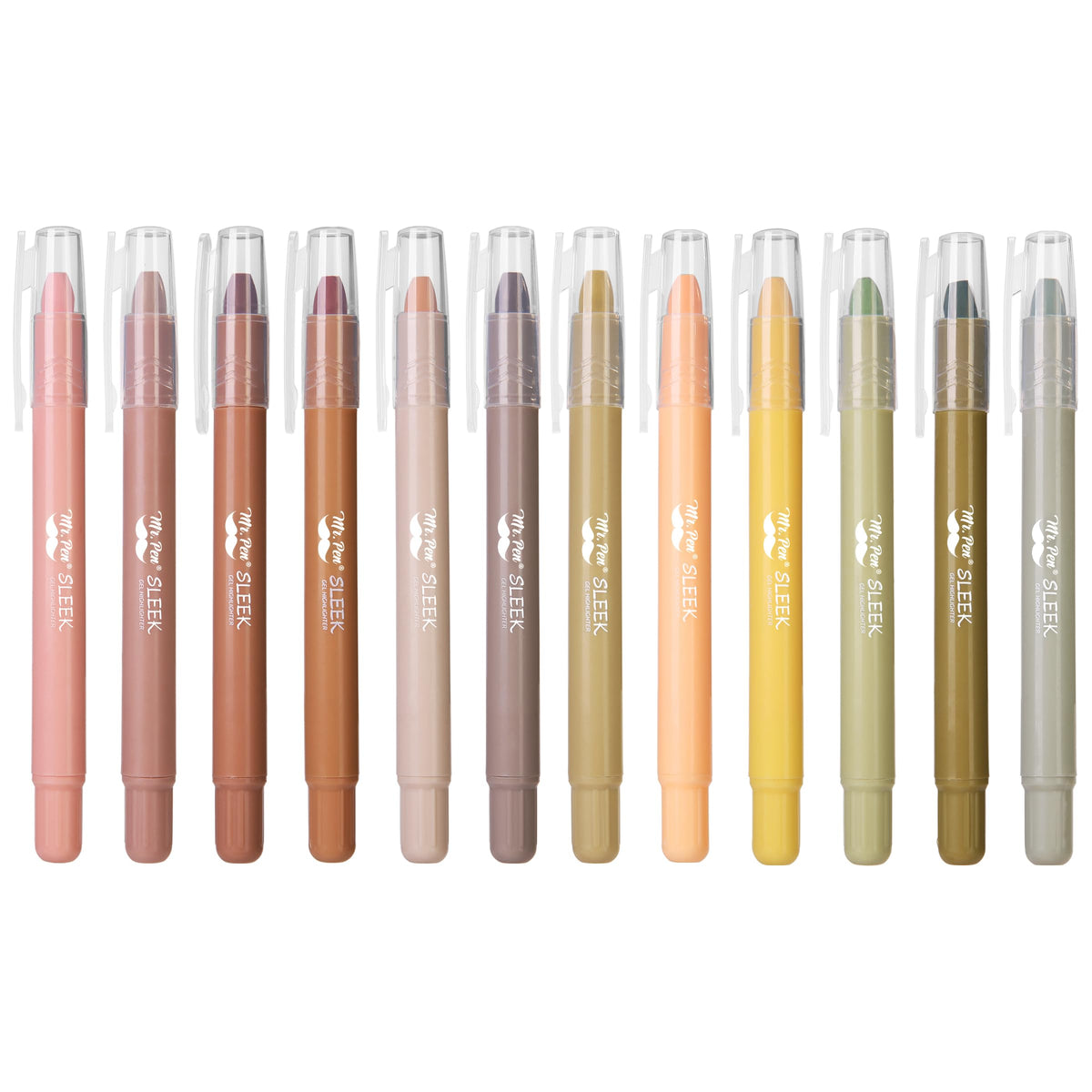 Mr. Pen- No Bleed Gel Highlighters, Vibrant Colors, 8 Pack