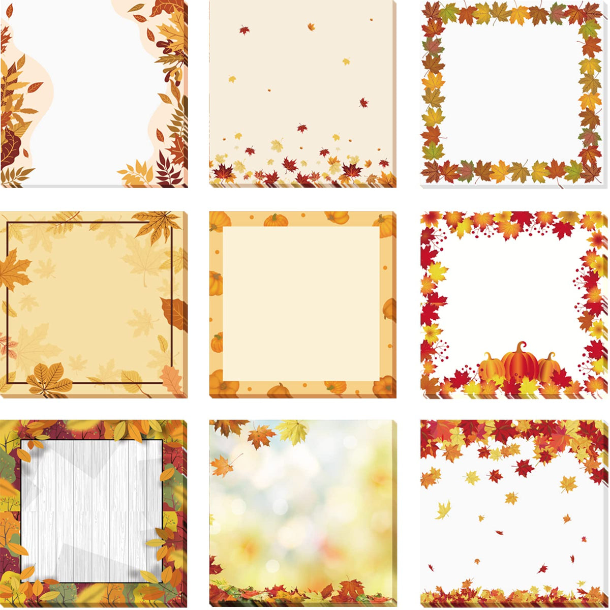 9 Pieces Bee Sticky Notes 3x3 Inch Cute Bee Note Pads Adesive Bee Memo Notes for School Office Home Supplies Students Teachers Gift