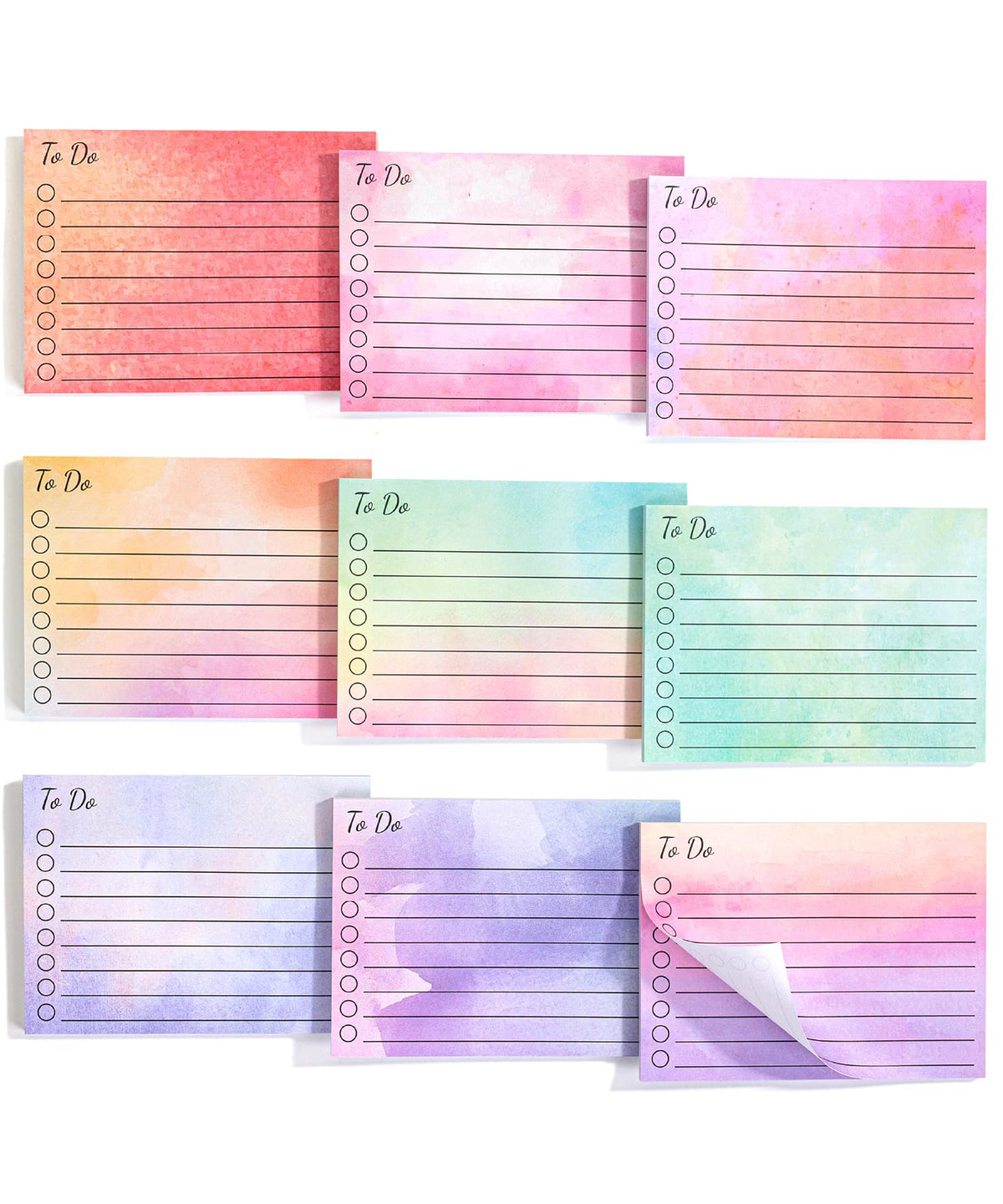 Mr. Pen- to Do List Sticky Notes, 3"x4", 9 Pads, 360 Sheets