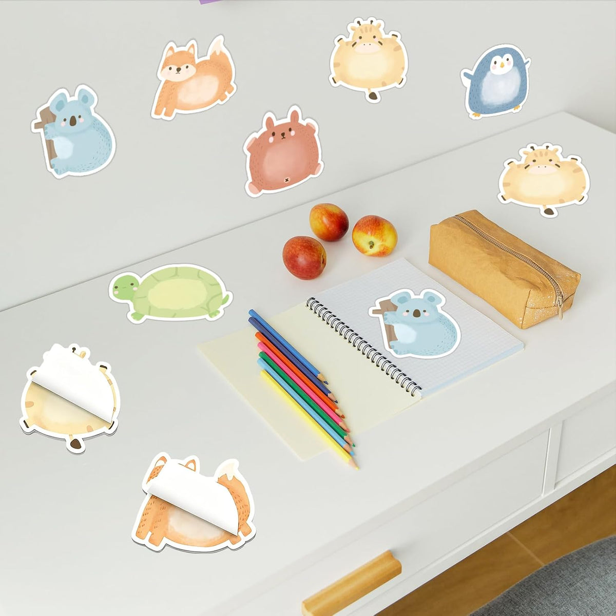 Cute Animal Sticky Notes 24 Pads Mini Cartoon Notes Memo Pads Self Adhesive Home Office School Classroom Supplies