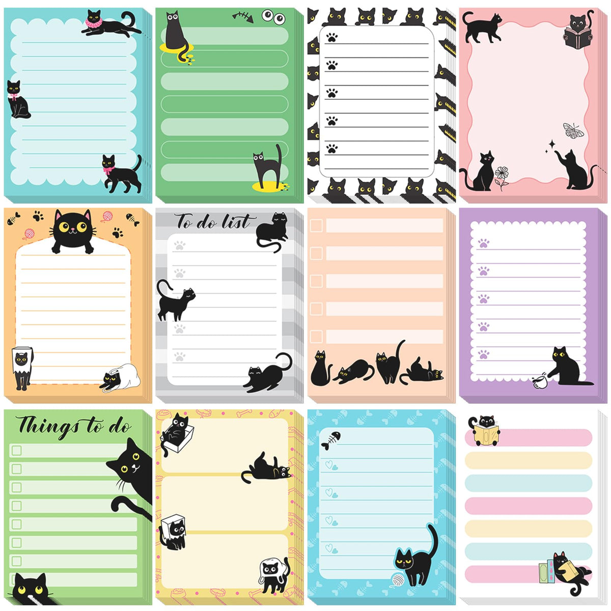 Chiisong 12 Pads Cute Sticky Notes Flower Sticky Notes