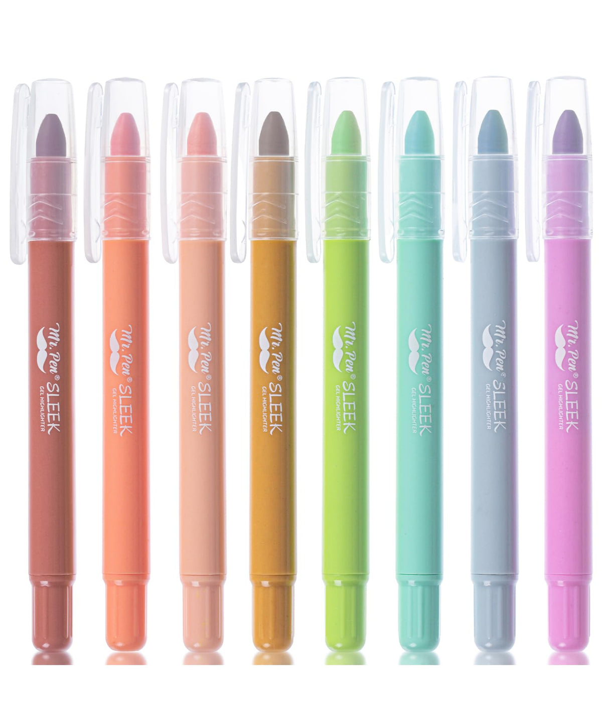 Mr. Pen- No Bleed Gel Highlighters, Vibrant Colors, 8 Pack