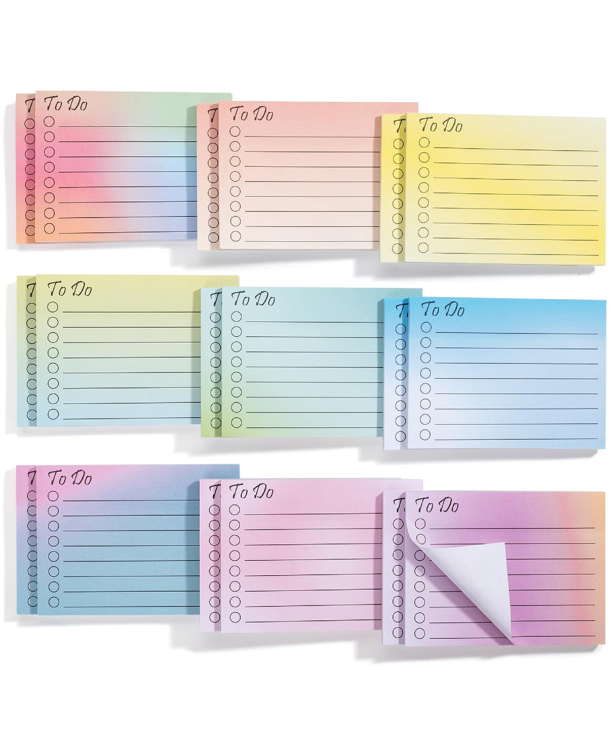 Mr. Pen- to Do List Sticky Notes, 3” x 5”, 9 Pads, 360 Sheets