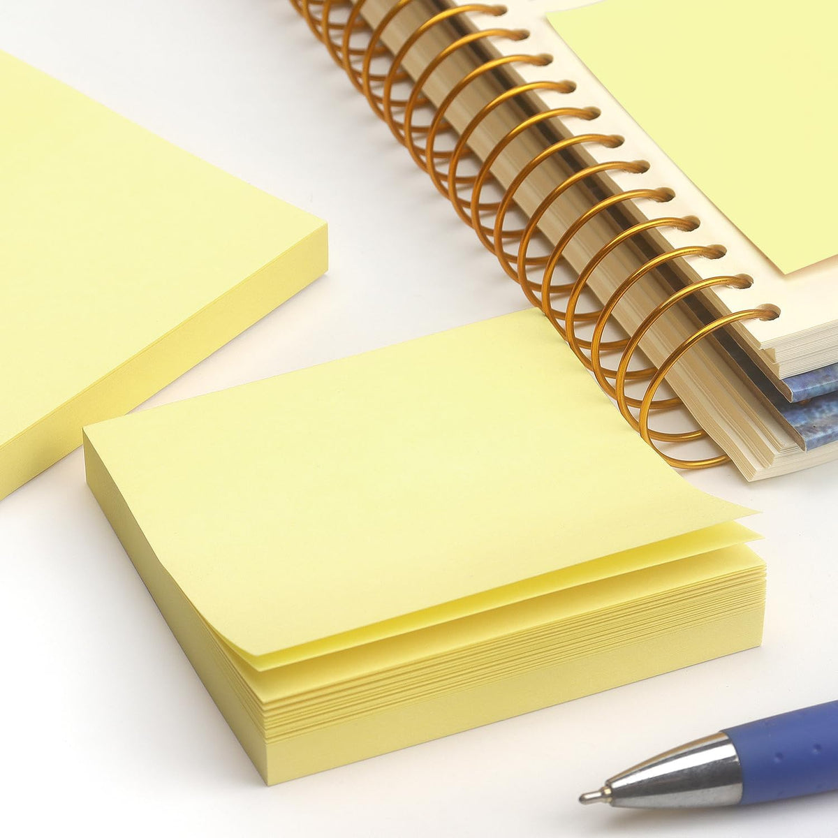 OSBOO Sticky Notes 3x3 with Bright Colors, 6 Pads 100 Sheets/Pad (Yellow)