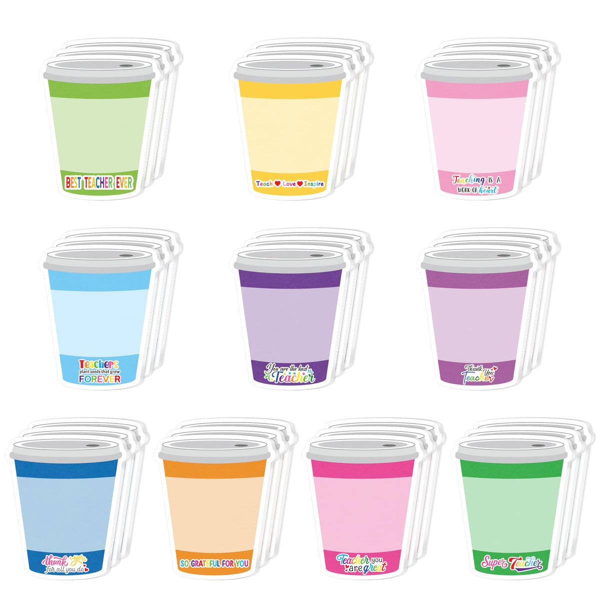 CJiangpo 30Pcs Marshmallow Funny Sticky Notes Pads Camping Party Favors