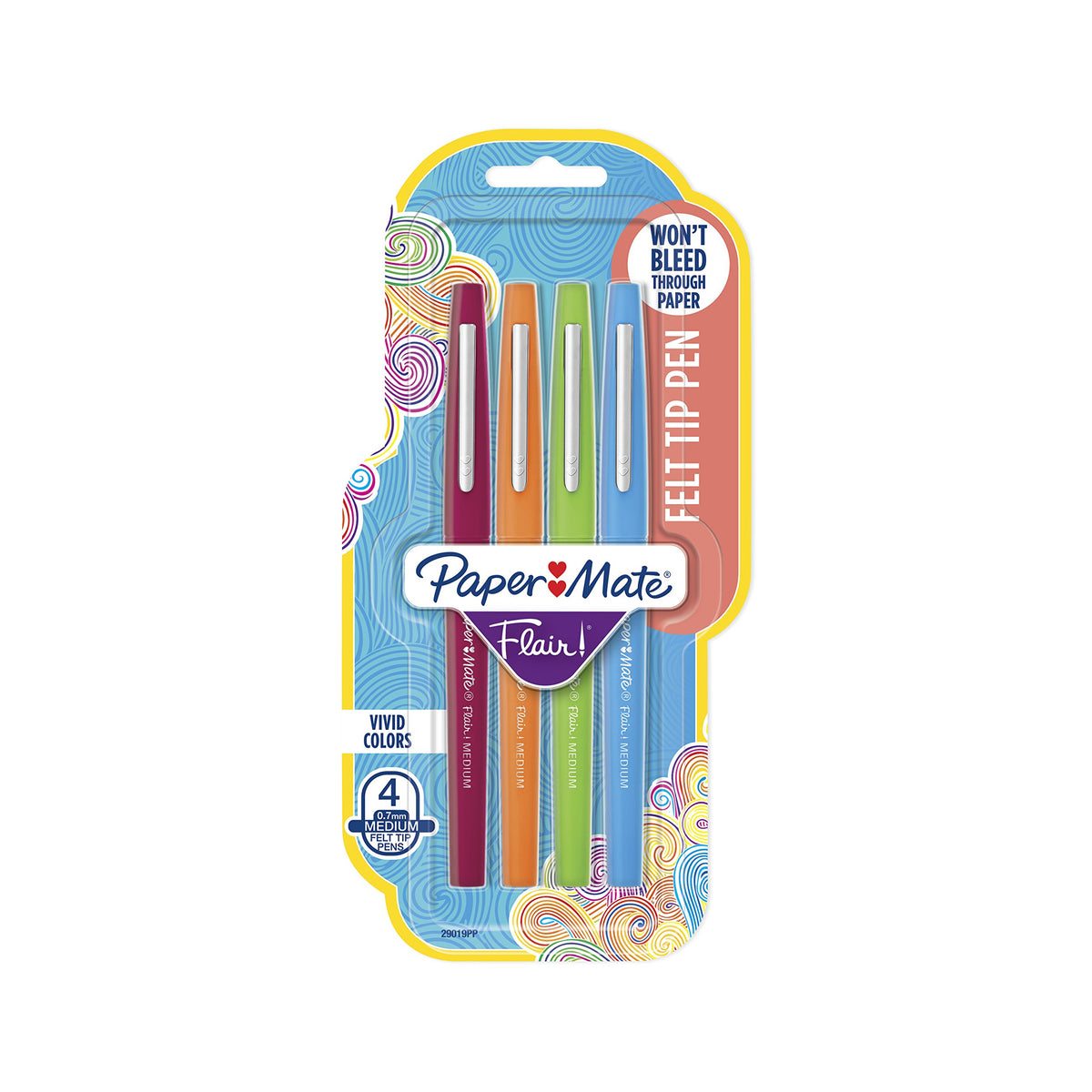 Paper Mate Flair Felt Tip Pens, Medium Point (0.7mm), Limited Edition Candy Pop Pack, 6 Count