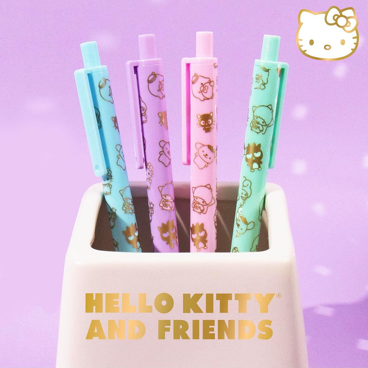 Horizon Group USA 4-Piece Pen Set, Hello Kitty and Friends
