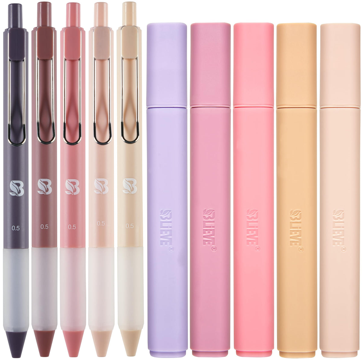 BLIEVE - Bible Journaling Kit With Gel Highlighters And Pens No Bleed, Scripture Markers and Pencils Supplies, Stencils Planner Set For Coloring Journal Art Illustrated By Faith Christian Gifts 24pcs