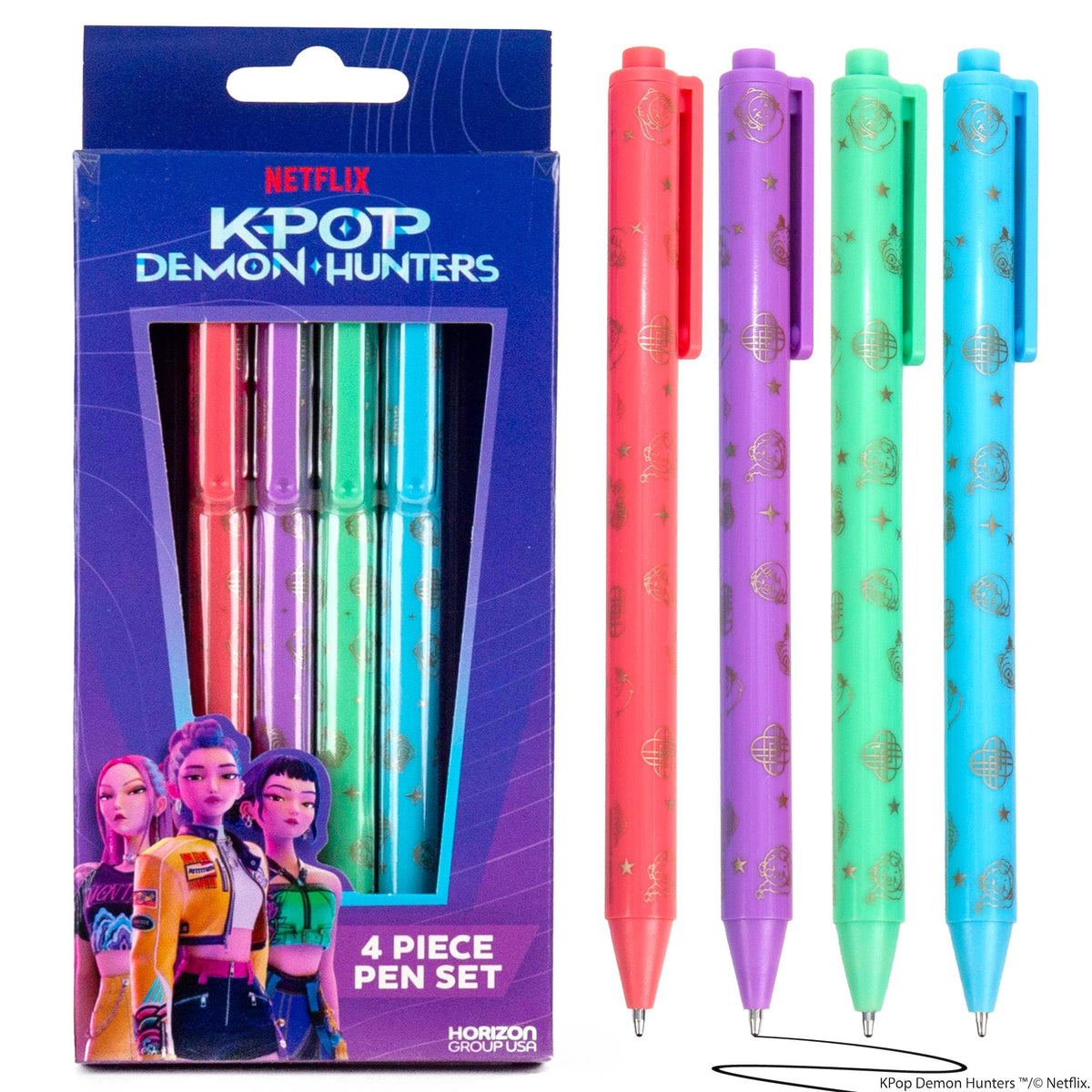 Horizon Group USA 4-Piece Pen Set, Hello Kitty and Friends
