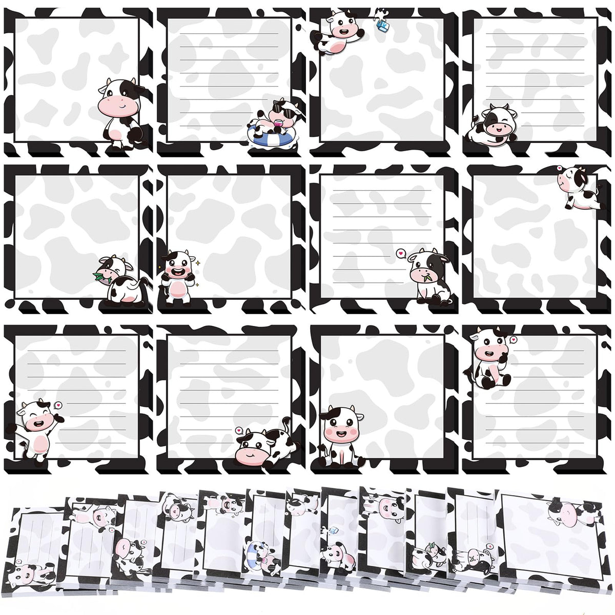 Handepo 12 Pcs Dog Sticky Notes 3"x3" Cute Puppy Vet Tech Week Gifts