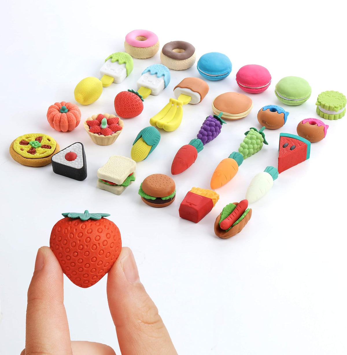 Mr. Pen- Mini Food Pencil Erasers Toy Set, 30 pcs