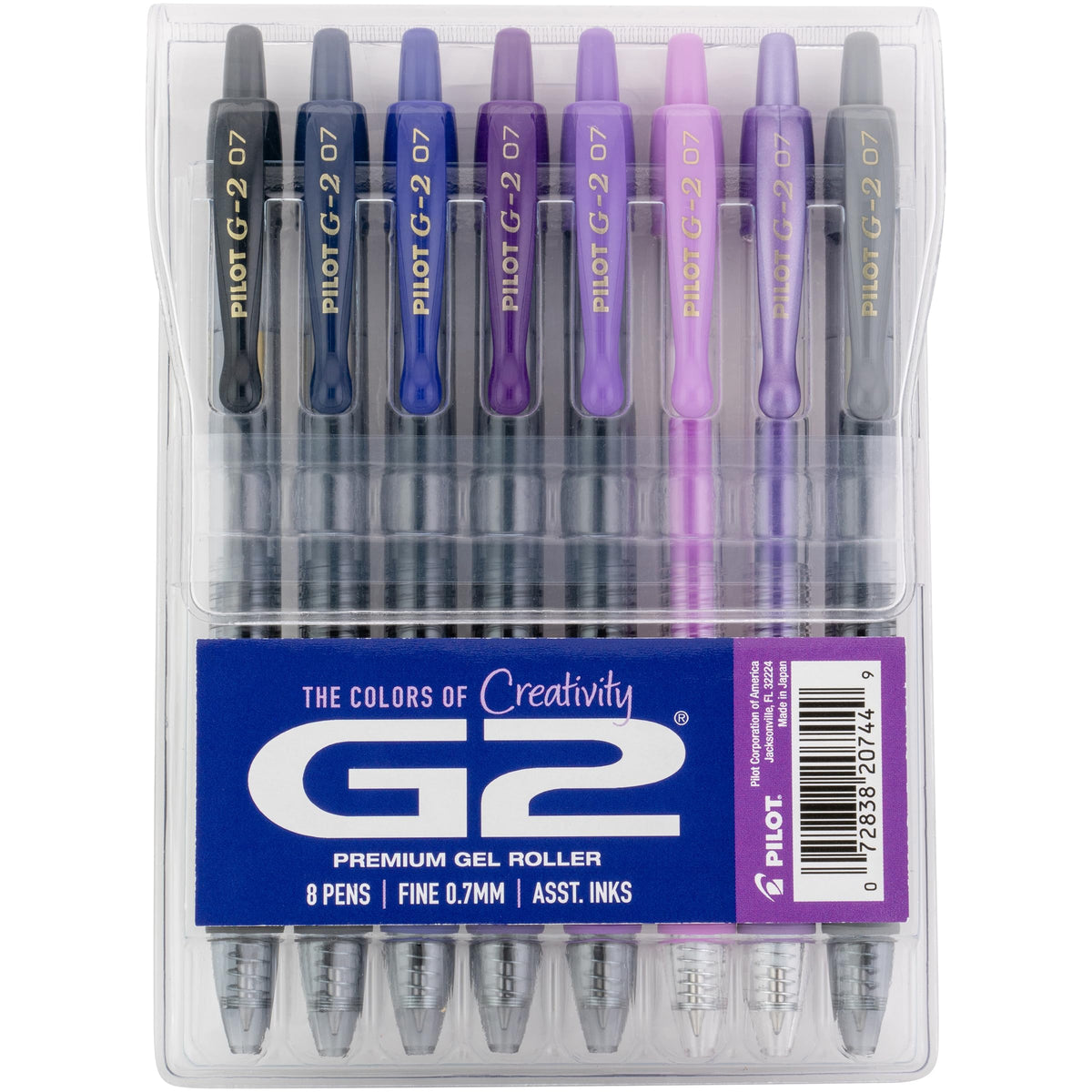PILOT G2 Premium Gel Roller Pens, G2 Boost Pink, Fine Point 0.7mm, 8-Pack