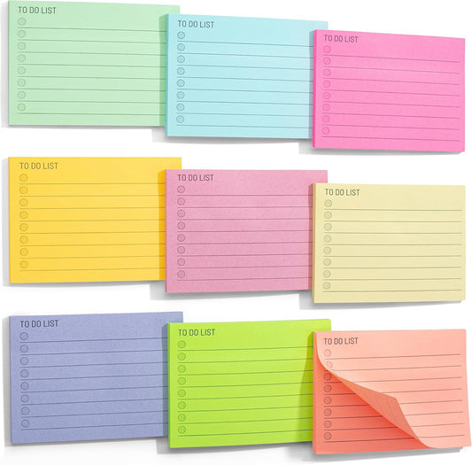 Mr. Pen- to Do List Sticky Notes, 3"x4", 9 Pads, 360 Sheets