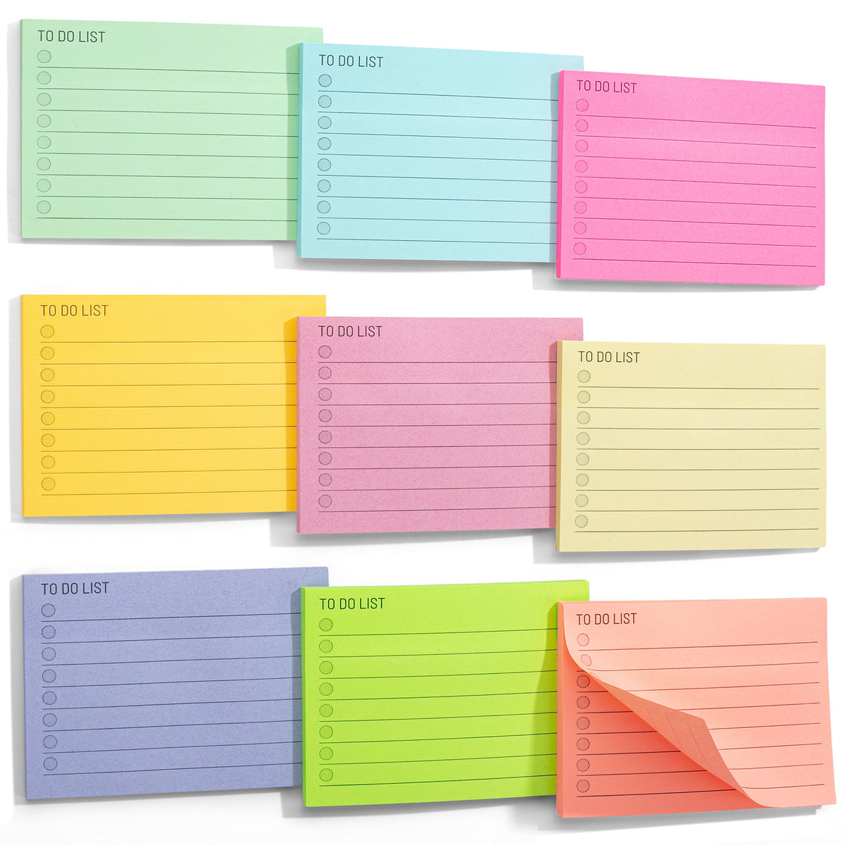Mr. Pen- to Do List Sticky Notes, 3” x 5”, 9 Pads, 360 Sheets